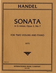 ソナタ・ト短調・Op.2・No.7 (ヘンデル)（ヴァイオリン二重奏+ピアノ）【Sonata in G minor, Opus 2, No.7】