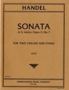 ソナタ・ト短調・Op.2・No.7 (ヘンデル)（ヴァイオリン二重奏+ピアノ）【Sonata in G minor, Opus 2, No.7】