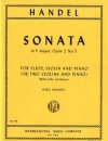 ソナタ・ヘ長調 (ヘンデル)（ヴァイオリン二重奏+ピアノ）【Sonata in F major for Flute, Violin & Piano】