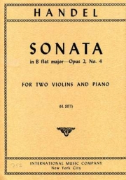 ソナタ・変ロ長調・Op.2・Np.4 (ヘンデル)（ヴァイオリン二重奏+ピアノ）【Sonata in B flat major, Opus 2, No. 4】