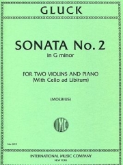ソナタ・第2番・ト短調 (クリストフ・ヴィリバルト・グルック)（ヴァイオリン二重奏+ピアノ）【Sonata No. 2 in G minor】