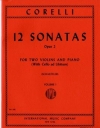 12のソナタ・Op.2・第1巻 (アルカンジェロ・コレッリ)（ヴァイオリン二重奏+ピアノ）【12 Sonatas, Opus 2 - Volume I】