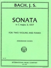 ソナタ・ハ長調・S.1037 (バッハ)（ヴァイオリン二重奏+ピアノ）【Sonata in C major, S. 1037】