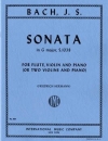 ソナタ・ト長調・S.1038 (バッハ)（ヴァイオリン二重奏+ピアノ）【Sonata in G major, S. 1038 for Flute, Violin & Piano】