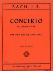 協奏曲・ニ短調・BWV.1043 (バッハ)（ヴァイオリン二重奏+ピアノ）【Concerto in D minor, S. 1043】