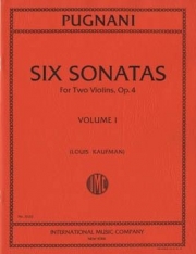 6つのソナタ・Op.4・第1巻 （ガエターノ・プニャーニ）（ヴァイオリン二重奏）【Six Sonatas, Opus 4, Volume I】