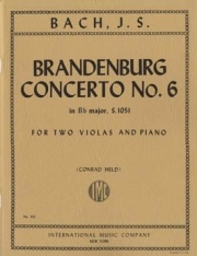 ブランデンブルグ協奏曲・第6番・S.1051 (バッハ)（ヴィオラ二重奏+ピアノ）【Brandenburg Concerto No. 6, S. 1051】