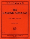 6つのカノン風ソナタ （テレマン）（ヴィオラ二重奏）【Six Canonic Sonatas】