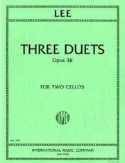 3つのデュエット・Op.38（ゼバスティアン・リー）（チェロ二重奏）【Three Duets, Opus 38】