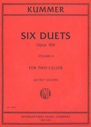 6つのデュエット・Op.156・第2巻（フリードリヒ・アウグスト・クンマー）（チェロ二重奏）【Six Duets, Opus 156 - Volume II】