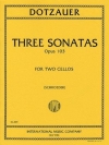 3つのソナタ・Op.103（フリードリヒ・ドッツァウアー）（チェロ二重奏）【Three Sonatas,Opus 103】