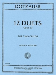 12のデュエット・Op.63（フリードリヒ・ドッツァウアー）（チェロ二重奏）【Twelve Duets, Opus 63】