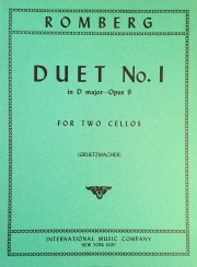 デュエット・No.1（ベルンハルト・ロンベルク）（チェロ二重奏）【Duet No. 1 for Two Cellos】