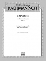 パガニーニの主題による狂詩曲・Op.43（セルゲイ・ラフマニノフ ）（ピアノ二重奏）【Rhapsody on a Theme by Paganini, Opus 43】