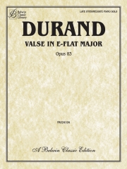 ワルツ・変ホ長調・Op.83（マリー＝オーギュスト・デュラン）（ピアノ）【Valse in E-flat, Opus 83】