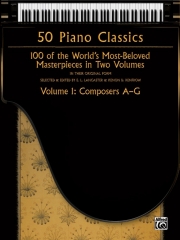 50のクラシック集・作曲家・A-G（ピアノ）【50 Piano Classics, Volume 1: Composers A-G】