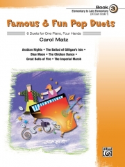 有名で楽しいポップ・デュエット曲集・Book.3（ピアノ二重奏）【Famous & Fun Pop Duets, Book 3】