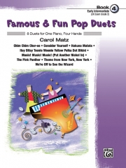 有名で楽しいポップ・デュエット曲集・Book.4（ピアノ二重奏）【Famous & Fun Pop Duets, Book 4】