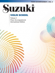 スズキメソード・鈴木 鎮一・ヴァイオリン指導曲集・第5巻（ピアノ伴奏譜）【Suzuki Violin School, Volume 5】