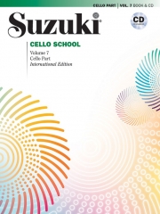 スズキメソード・鈴木 鎮一・チェロ指導曲集・第7巻 (チェロ・パート譜)（CD付き）【Suzuki Cello School, Volume 7】