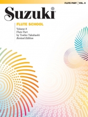 スズキメソード・鈴木 鎮一・フルート指導曲集・第8巻（フルート・パート譜）【Suzuki Flute School Flute Part, Volume 8 (Revised)】