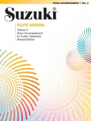 スズキメソード・鈴木 鎮一・フルート指導曲集・第8巻（ピアノ伴奏譜）【Suzuki Flute School Piano Acc., Volume 8 (Revised)】