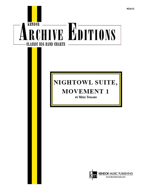 ナイトオウル組曲・第一楽章（マイク・トマロ）（スコアのみ）【Nightowl Suite, Movement 1 (11 p.m. - Searching For Birdla】