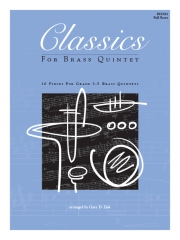 金管五重奏のためのクラシック曲集（スコアのみ）  (金管五重奏)【Classics For Brass Quintet - Tuba】