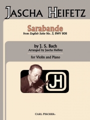 セレナーデ「イギリス組曲・第三番・BWV.808」より（バッハ）（ヴァイオリン+ピアノ）【Sarabande from English Suite No. 3, BWV 808】