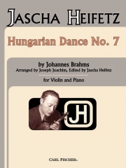 ハンガリー舞曲・第7番（ヨハネス・ブラームス）（ヴァイオリン+ピアノ）【Hungarian Dance No. 7】