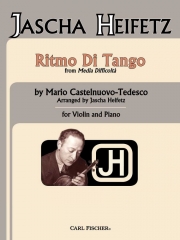 リトモ・ディ・タンゴ （マリオ・カステルヌオーヴォ＝テデスコ）（ヴァイオリン+ピアノ）【Ritmo Di Tango From Media Difficolta】