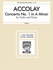 協奏曲・No.1・イ短調（J・アッコーライ）（ヴァイオリン+ピアノ）【Concerto No. 1 In A Minor】
