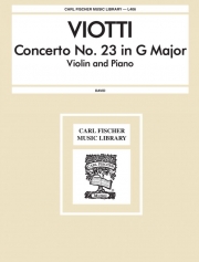 協奏曲・No.23・ト長調（ジョヴァンニ・ヴィオッティ）（ヴァイオリン+ピアノ）【Concerto No. 23 In G Major】