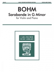 サラバンド・ト短調（カール・ベーム）（ヴァイオリン+ピアノ）【Sarabande In G Minor】