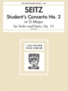 ザイツ・スチューデント・コレクション・No.2・ト長調（フリードリヒ・ザイツ）（ヴァイオリン+ピアノ）【Seitz Student Collection No. 2 In G Major】