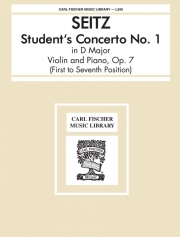 学生協奏曲・No.1（フリードリヒ・ザイツ）（ヴァイオリン+ピアノ）【Student's Concerto No.1】