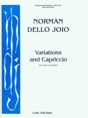 変奏曲とカプリッチョ（ノーマン・デロ・ジョイオ）（ヴァイオリン+ピアノ）【Variations and Capriccio】