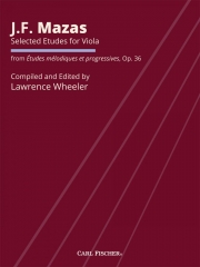精選練習曲（ジャック・マザ）（ヴィオラ）【Selected Etudes for Viola From Études mélodiques et progre】