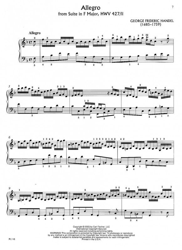 ヘンデル曲集 (ヘンデル)（ピアノ）【Handel】 - ゲオルク