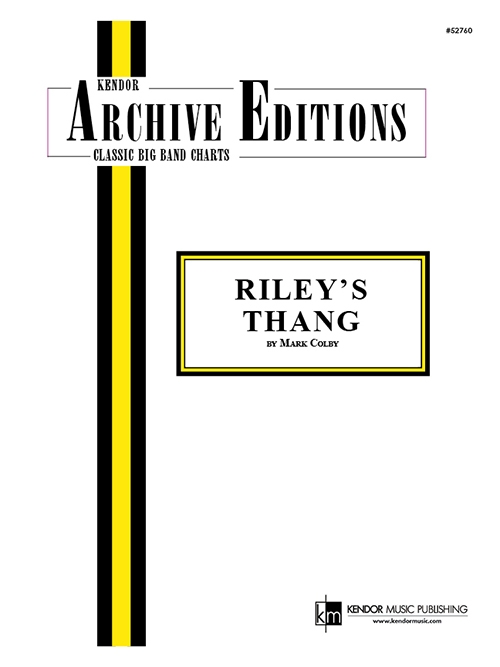 ライリーズ・タン（マーク・コルビー）（スコアのみ）【Riley's Thang】