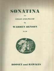 ソナチネ（ウォーレン・ベンソン）（チェロ+ピアノ）【Sonatina】