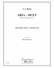 アリア「カンタータ・No.78」より （バッハ）  (トランペット二重奏+ピアノ)【Aria-Duet from Cantata No. 78】