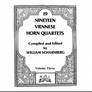 19のウィーンのホルン四重奏曲・Vol.3  (ホルン四重奏)【Nineteen Viennese Horn Quartets volume III】