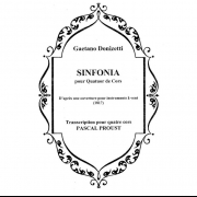 シンフォニア　(ガエターノ・ドニゼッティ) (ホルン四重奏)【Sinfonia】