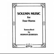 厳粛な音楽  (ホルン四重奏)【Solemn Music】