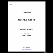 シンプル・ギフト (バスーン四重奏)【Simple Gifts】