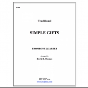 シンプル・ギフト (トロンボーン四重奏)【Simple Gifts】