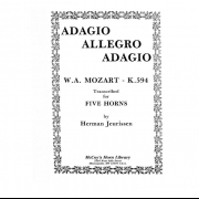 アダージョ、アレグロとアダージョ（モーツァルト）  (ホルン五重奏)【Adagio, Allegro and Adagio】