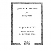ソナタ・13番（ドメニコ・スカルラッティ）  (ホルン三重奏)【Sonata XIII】