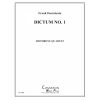 ディクタム・No.1（フランク・デルミエント） (トロンボーン四重奏)【Dictum No. 1】